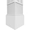 Ekena Millwork Craftsman Classic Square Non-Tapered Artisan Fretwork Column w/ Mission Capital & Mission Base CC1008ENARTMIMI - alternate 2